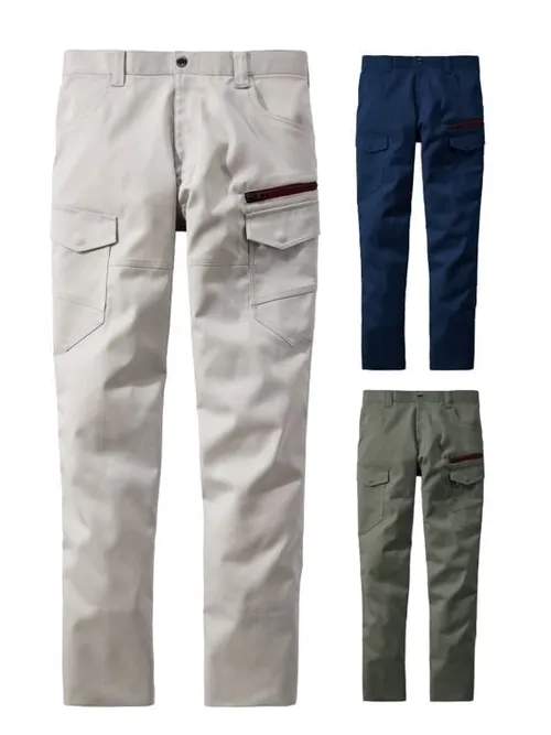エコ製品制電ストレッチノータックカーゴパンツ※SLIM FIT※