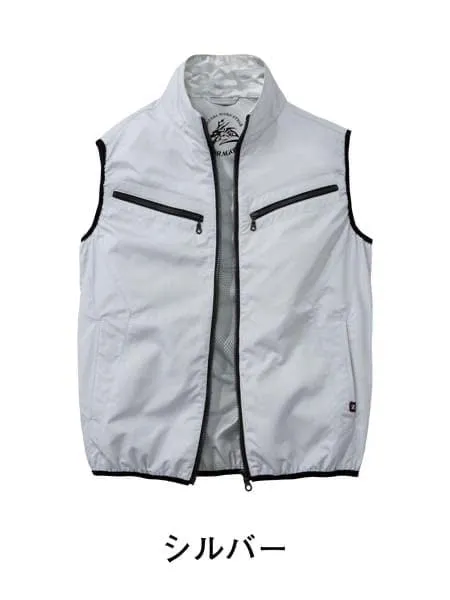 空調服(R)ベスト＋14.4V瞬間冷却超大容量ターボハイパワーファン対応スターターキット（ファンブラック）※ケーブル差込口は円形 画像7