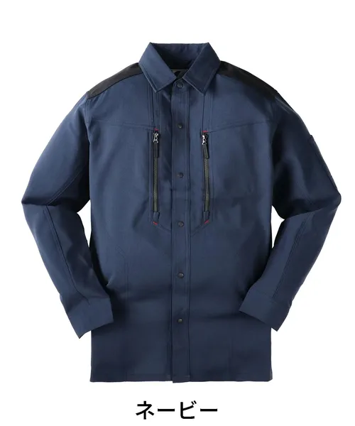 製品制電ストレッチ長袖シャツ ※SLIM FIT※ 画像8