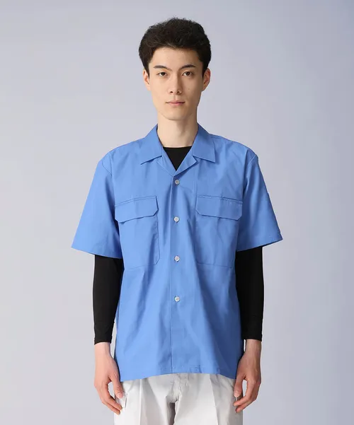 エコ製品制電半袖オープンシャツ 画像10
