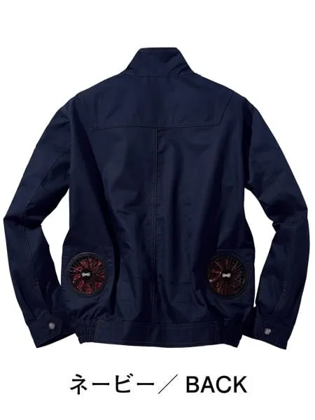 空調服(R)長袖ブルゾン＋18.0V超大風量瞬間冷却ターボハイパワーファン対応スターターキット（ファンブラック） 画像3