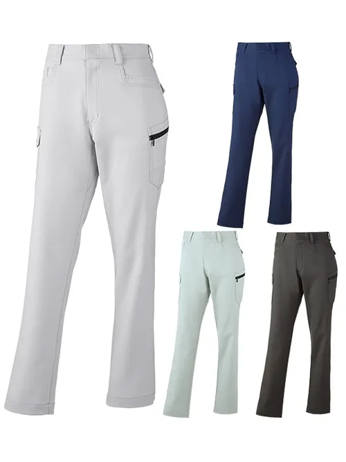 エコ製品制電ストレッチレディースカーゴパンツ（裏付）※SLIM FIT※