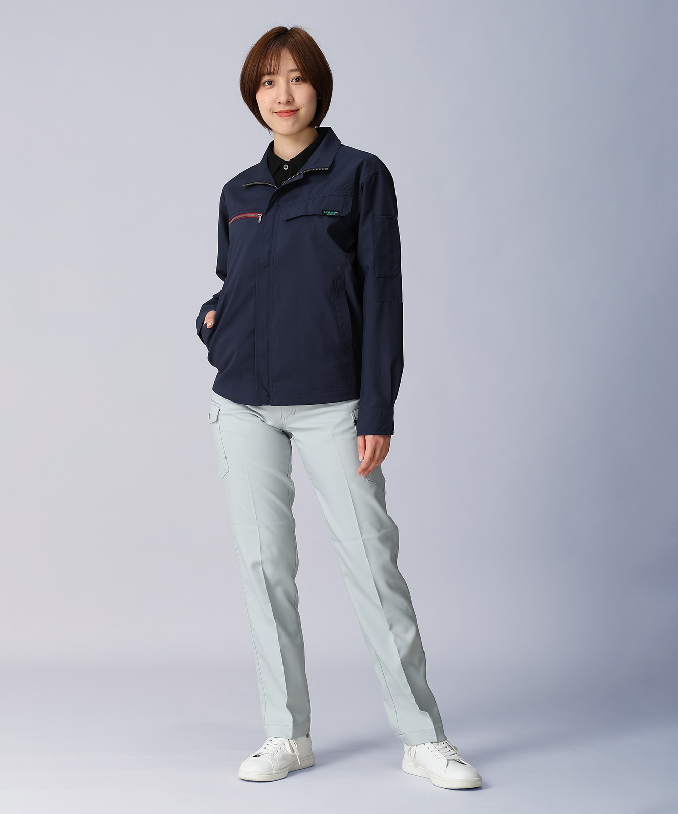 エコ製品制電ストレッチ長袖ジャンパー※REGULAR※