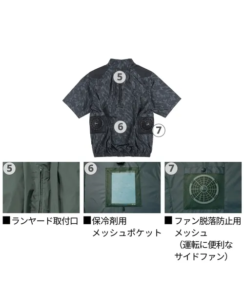 空調服(R)半袖ブルゾン 画像8