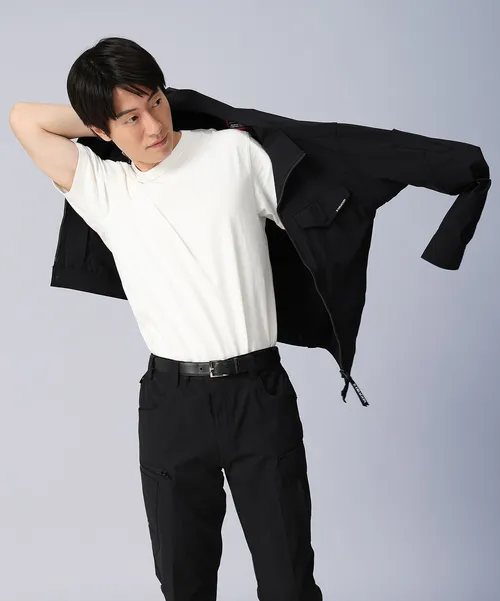 製品制電ストレッチ長袖ジャンパー※SLIM FIT※ 画像2