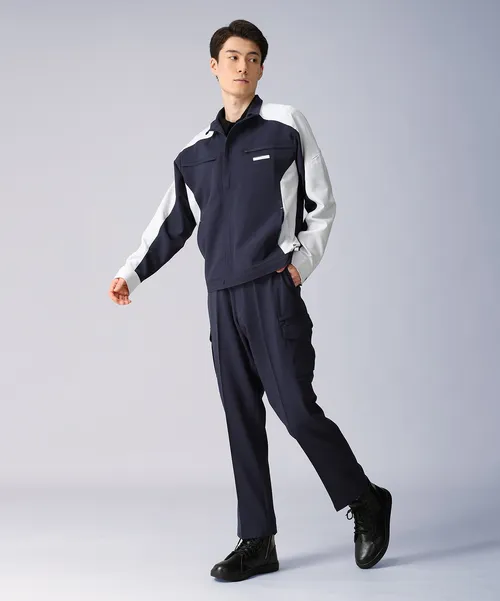 エコ製品制電ストレッチ長袖ジャンパー ※SLIM FIT※ 画像2