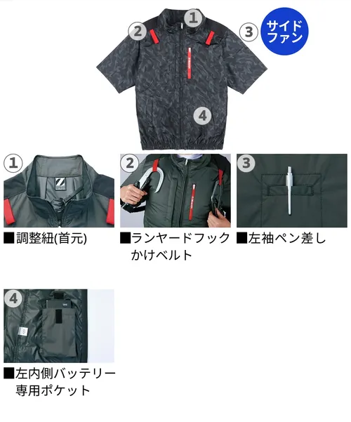 空調服(R)半袖ブルゾン 画像7