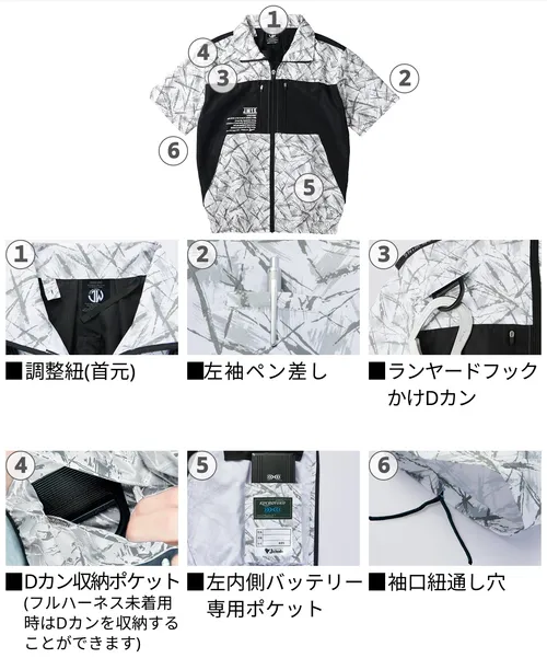 空調服(R) 半袖ブルゾン 画像9