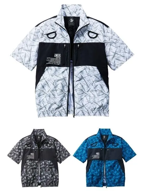 空調服(R) 半袖ブルゾン＋18.0V超大風量瞬間冷却ターボハイパワーファン対応スターターキット（ファングレー） 画像2