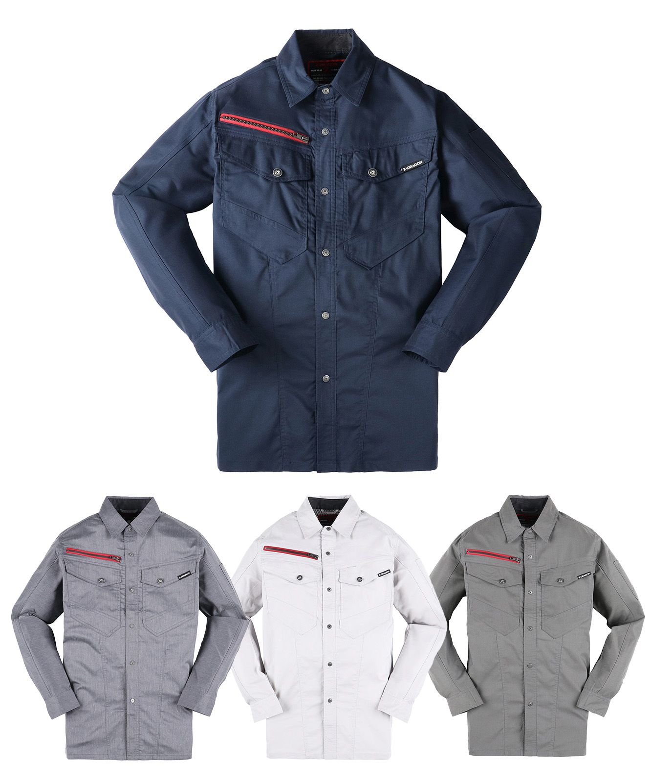 エコストレッチ長袖シャツ※SLIM FIT※