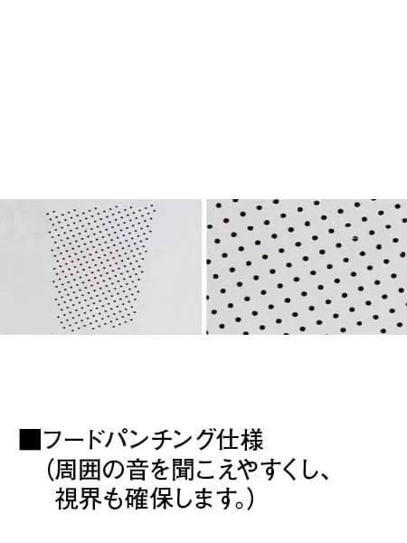空調服(R)ベスト（フード付）＋14.4V瞬間冷却超大容量ターボハイパワーファン対応スターターキット（ファンチャコールグレー）※ケーブル差込口は円形 画像14