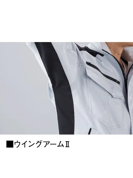 製品制電ストレッチ半袖ジャンパー※SLIM FIT※ 画像10