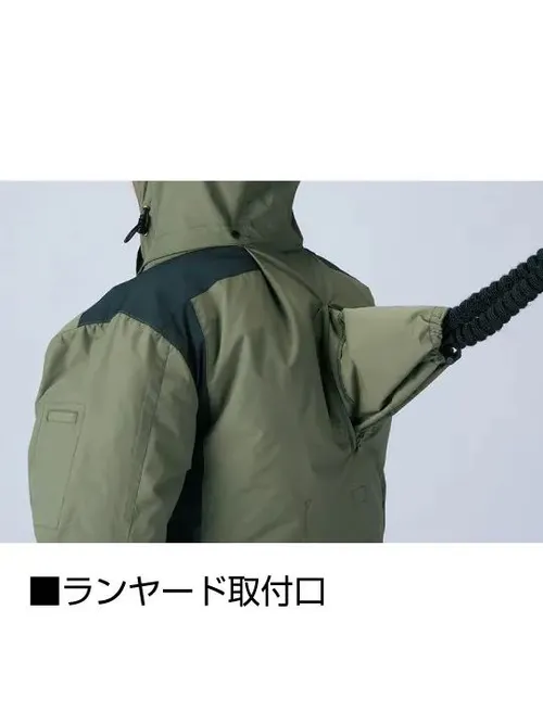 空調服(R)半袖ブルゾン＋18.0V超大風量瞬間冷却ターボハイパワーファン対応スターターキット（ファンレッド） 画像17