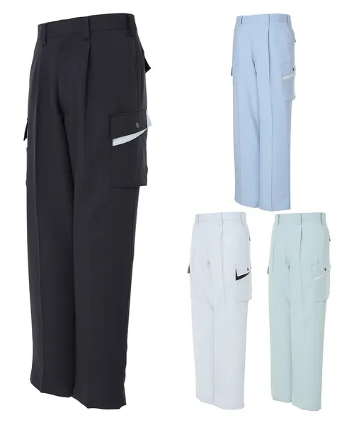 エコ製品制電ストレッチワンタックカーゴパンツ 画像3